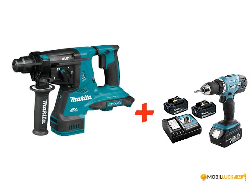   Makita DHR282ZU+ - Makita DDF453RFX7 (DHR282RF2X)