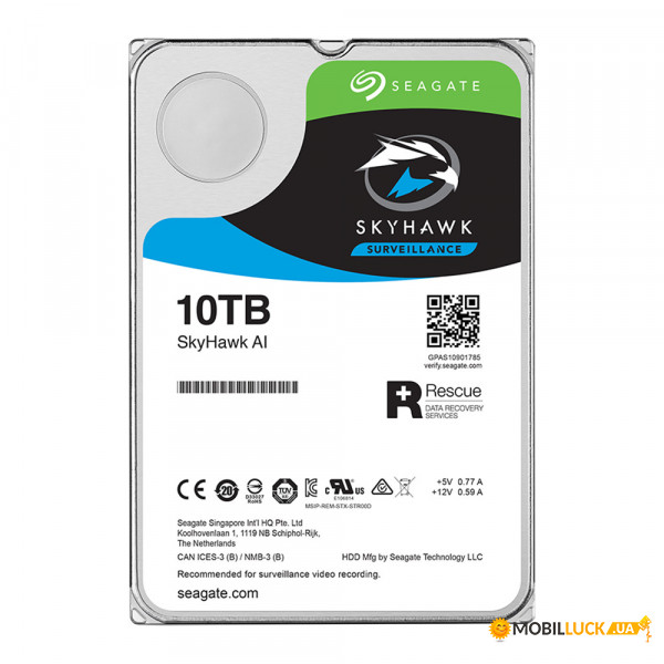   Seagate SkyHawk Al HDD 10TB ST10000VE0008 (11643)