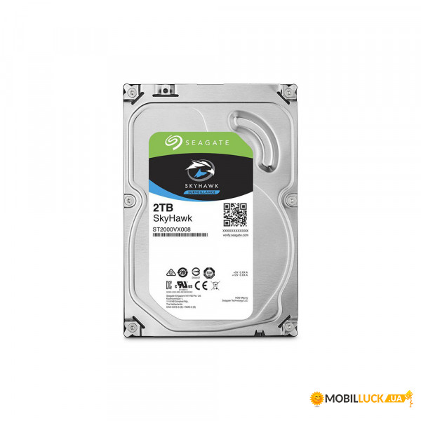   3.5 Seagate SkyHawk HDD 2TB 5900rpm 64MB ST2000VX008 SATAIII (2642)