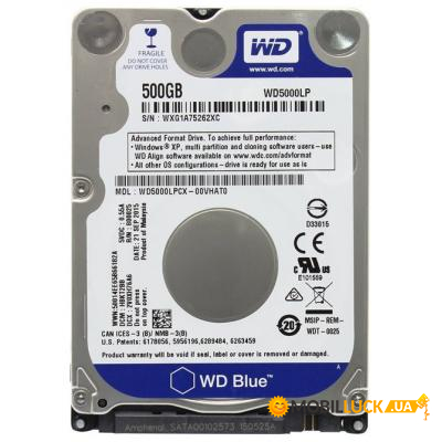     2.5 500GB WD (WD5000LPZX)