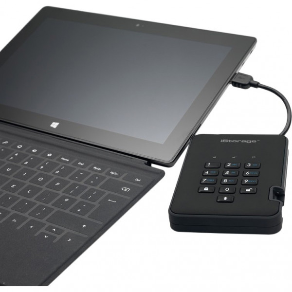   iStorage diskAshur 2 USB 3.1 1TB Phantom Black (IS-DA2-256-1000-B)