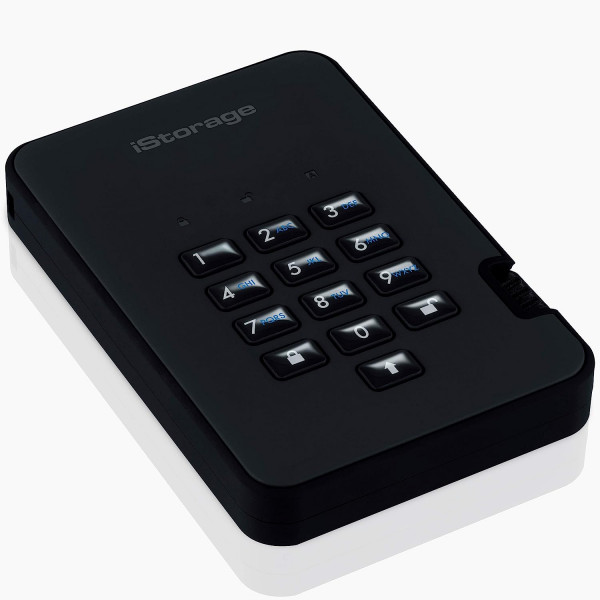   iStorage diskAshur 2 USB 3.1 1TB Phantom Black (IS-DA2-256-1000-B)