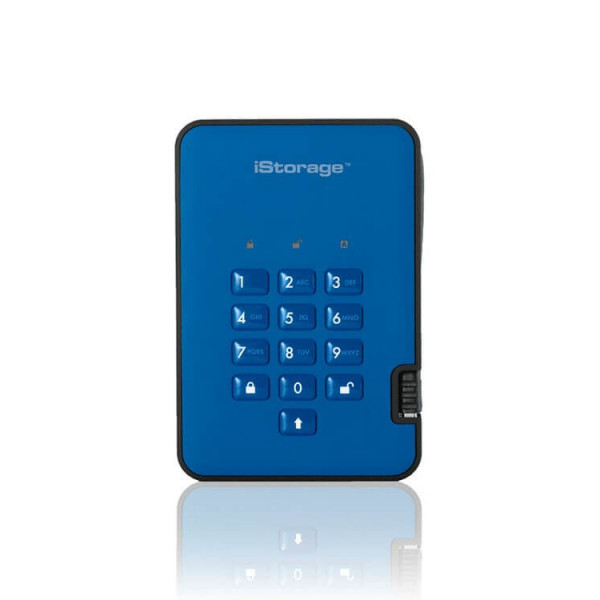   iStorage diskAshur 2 USB 3.1 2TB Blue (IS-DA2-256-2000-BE)