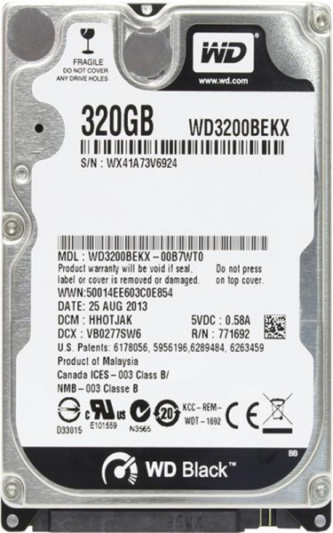   WD 320GB Black (WD3200BEKX)