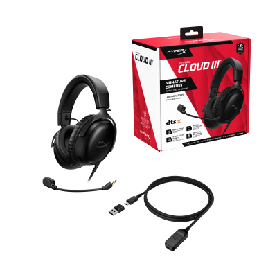 ��������� HyperX Cloud III 3.5mm/USB-A/USB-C Black (727A8AA)