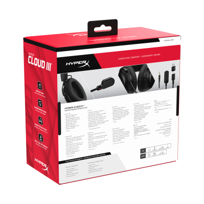 ��������� HyperX Cloud III 3.5mm/USB-A/USB-C Black (727A8AA)