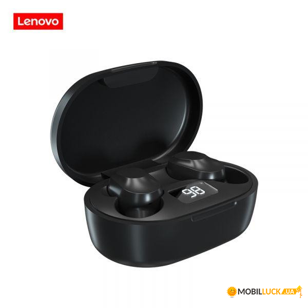 TWS- Lenovo QT81 TWS Bluetooth Earphones Black 