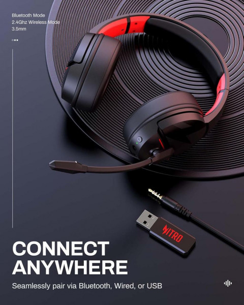 ���������� �������� Acer K2 Wireless Nitro Dual PS5 Black Red