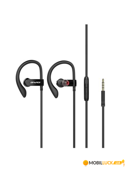  Awei Sports Earphones ES-160i Black