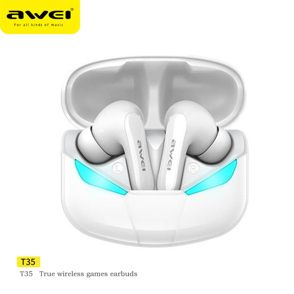  Bluetooth Awei T35 Gaming TWS White (26152)