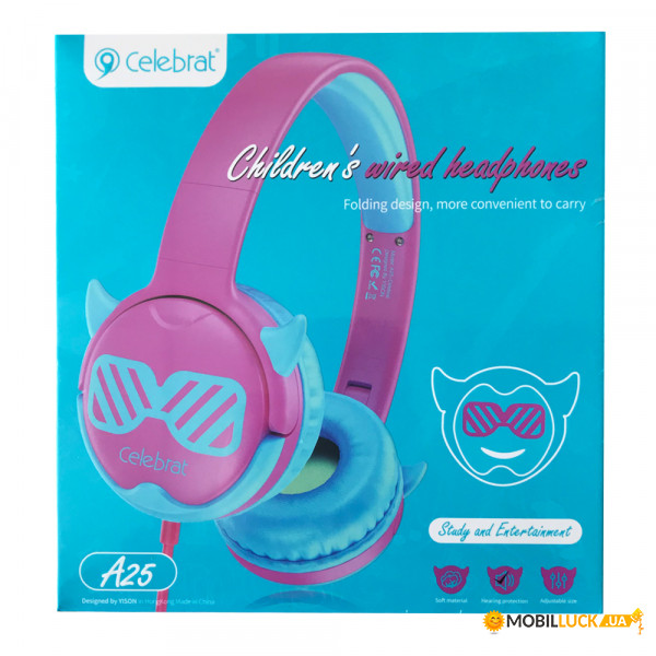  Celebrat A25 children headset Blue