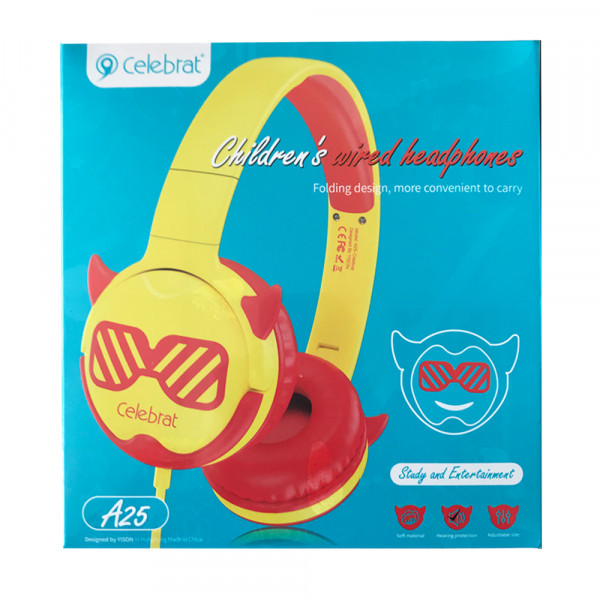  Celebrat A25 children headset Red