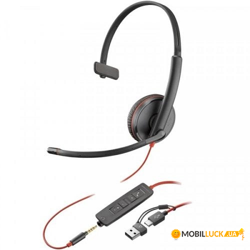  On-ear Poly Blackwire 3215 (8X227AA)