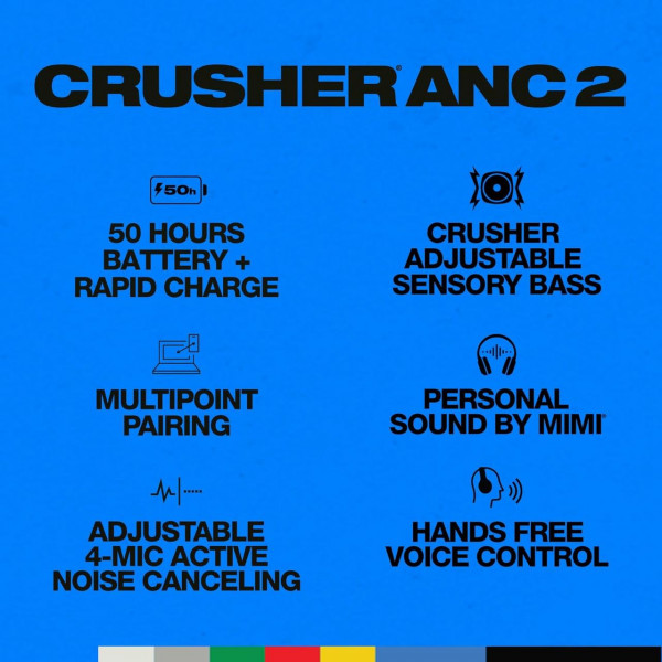 ��������� � ��������� SkullCandy BT Crusher ANC 2 True Black (S6CAW-R740)