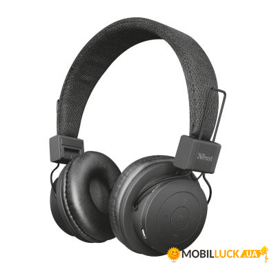  Trust Leva Wireless Over-Ear Mic Black (21754)