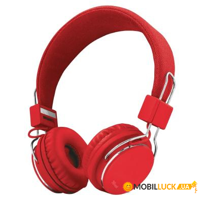  Trust Ziva On-Ear Mic Red (21822)