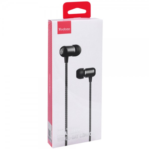  Yoobao YBL1 Wire Earphone Black (BS-000068151)