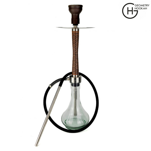  Geometry Hookah BB Y-Atom Brown  Drop Clear