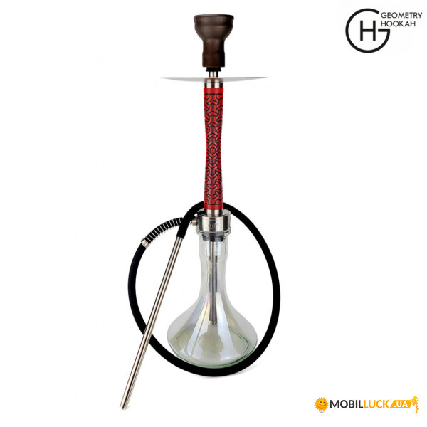  Geometry Hookah BB Y-Atom Red  Craft Clear