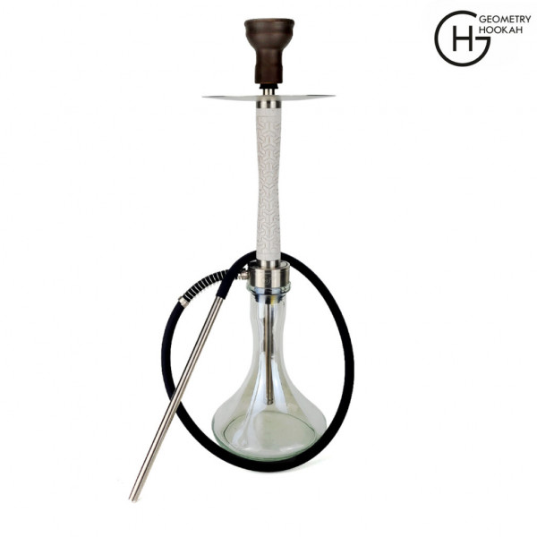  Geometry Hookah BB Y-Atom White  Craft Clear