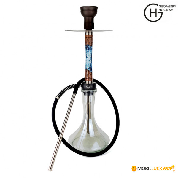  Geometry Hookah LB Stab Brown  Craft Clear