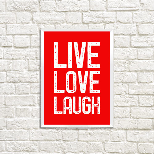    A4 Live Love Laugh WMT4_19L007