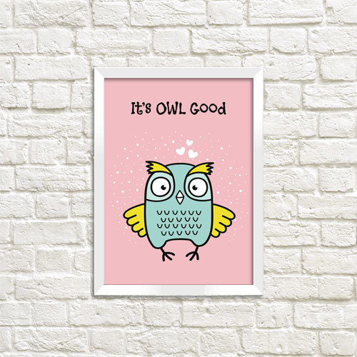    A4 It`s OWL good WMT4_ART059_WH