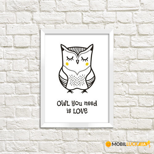    A5 OWL you need is love WMT5_ART060_WH