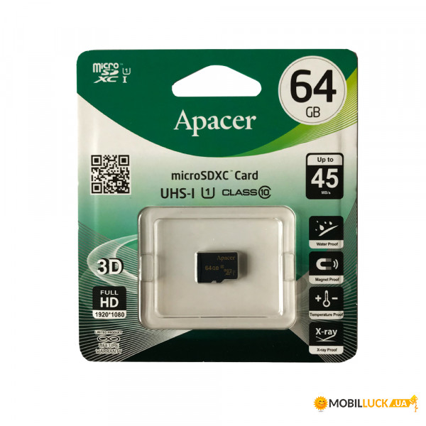   microSDXC 64Gb Apaser UHS-1class10