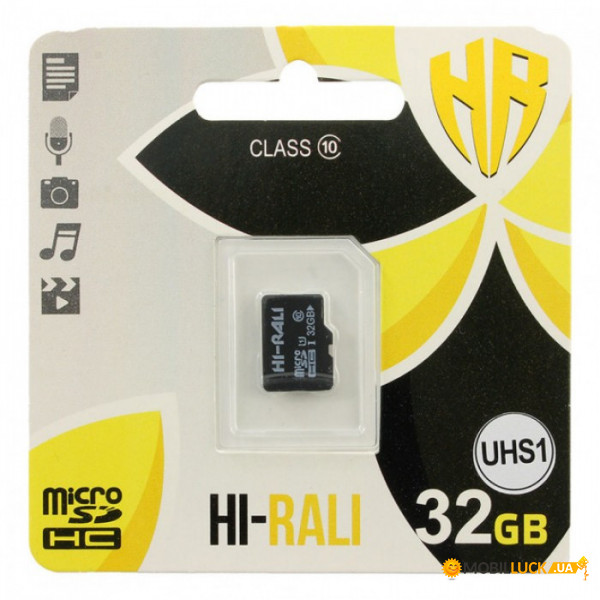   MicroSDHC HI-Rali UHS-I 32Gb Class 10  