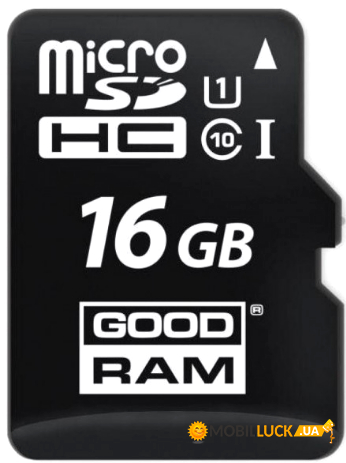   Goodram 16Gb microSDHC class 10 UHS-I (M1A4-0160R12)