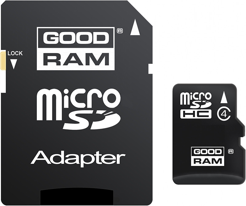   Goodram microSDHC class 4 SD adapter 8Gb #I/S