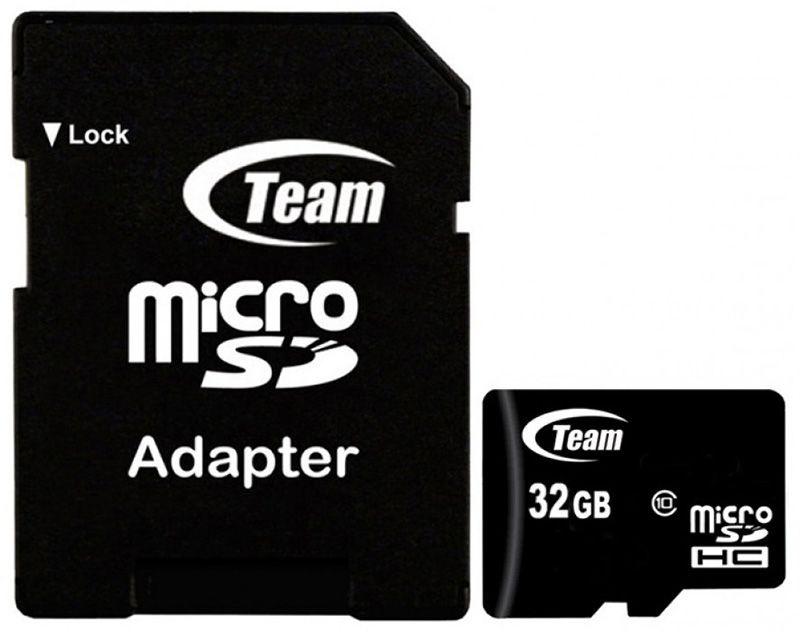   Team microSDHC class10 UHS-1 SD adapter 32Gb Black #I/S