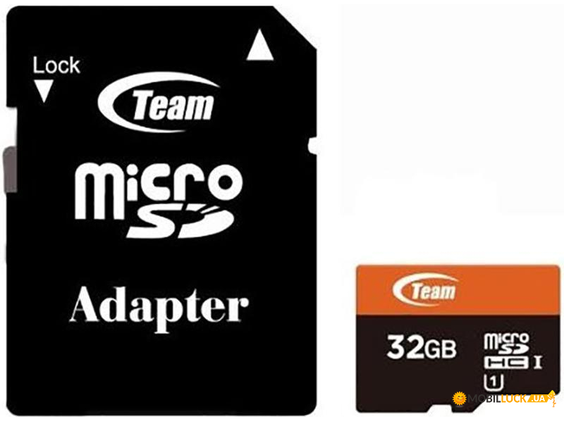   Team microSDHC class10 UHS-1 SD adapter 32Gb Black #I/S 1207711512