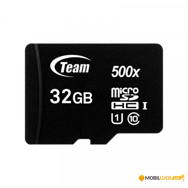   MicroSDHC 32GB UHS-I Class 10 Team (TUSDH32GCL10U02)