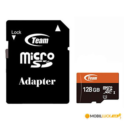   MicroSDXC 128GB UHS-I Class 10 Team + Adapter SD (TUSDX128GUHS03)