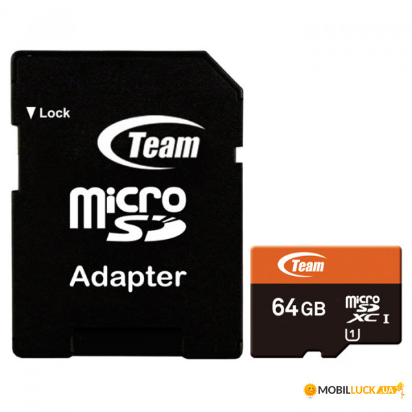   MicroSDXC 64GB UHS-I Team + Adapter SD (TUSDX64GUHS03)