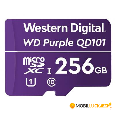   WD 256GB microSDXC class 10 UHS-I (WDD256G1P0C)