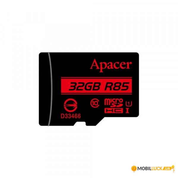   Apacer microSDHC 32GB Class 10  R-85MB/s   (AP32GMCSH10U5-RA)