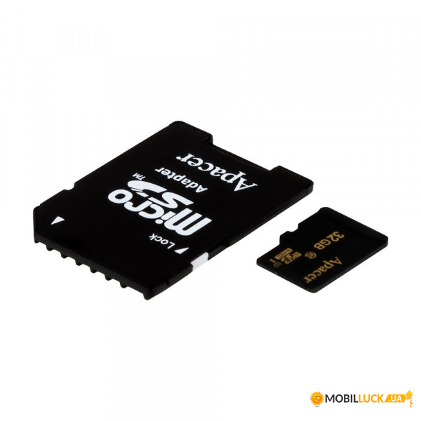  ' Apacer MicroSDHC 32gb 10 Class &; Adapter  