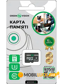   GreenVision microSDHC 64GB Class10 ( ) (LP17921)