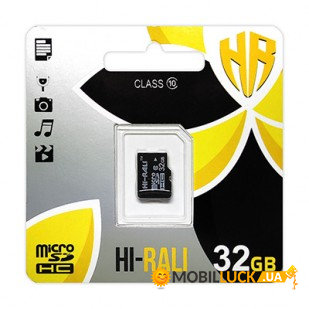   MicroSDXC 32GB Class 10 Hi-Rali (HI-32GBSDCL10-00)