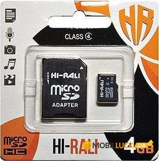  ' micro SDHC HI-RALI 4GB class 4 ( ) HI-4GBSDCL4-01