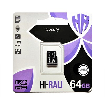   MicroSDXC 64GB Class 10 Hi-Rali (HI-64GBSDCXCL10-00)