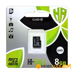   MicroSDHC 8GB UHS-I Class 10 Hi-Rali (HI-8GBSD10U1-00)