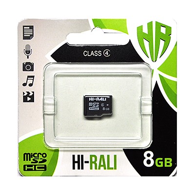  ' Hi-Rali MicroSDHC 8GB Class 4 (HI-8GBSDCL4-00)