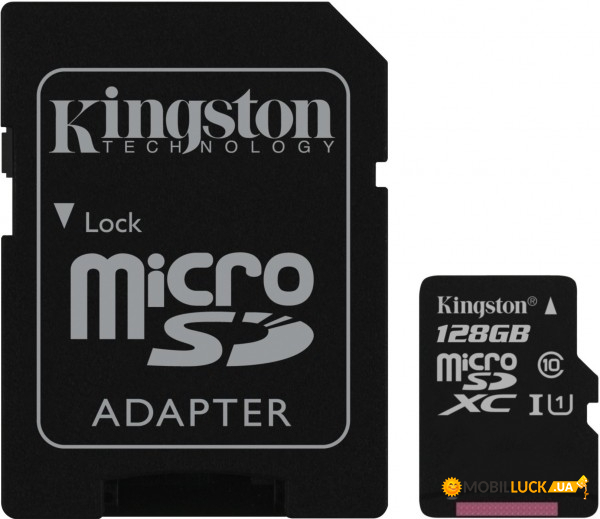  ' KINGSTON microSDXC 128Gb Canvas Select A1 (R100/W85) ad