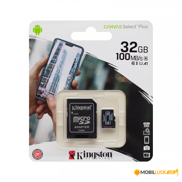   Kingston 32Gb microSDHC class10+SD-adapter