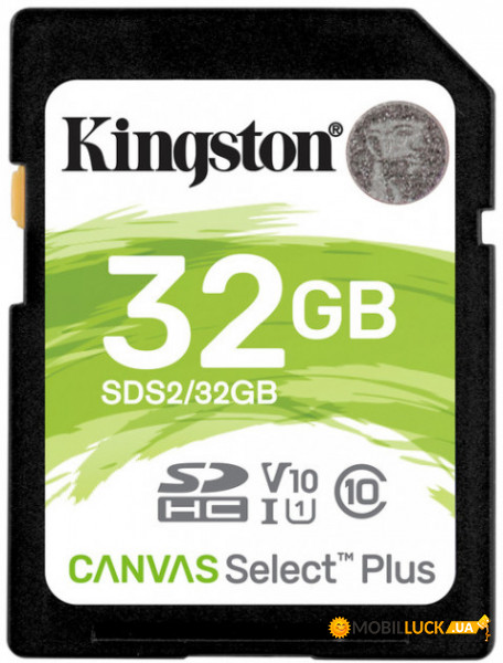  ' SDHC 32GB UHS-I Class 10 Kingston Canvas Select Plus R100MB/s (SDS2/32GB)