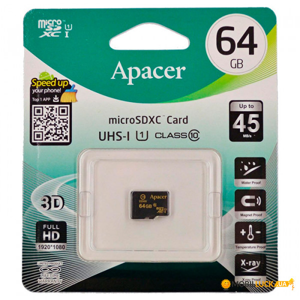   microSDHC 64Gb Apacer UHS-1